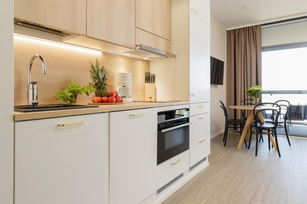 קאלאיוקי Marina Chalets Studios By Hiekka Booking - Sisaeltaeae Liinavaatteet Ja Loppusiivouksen חדר תמונה